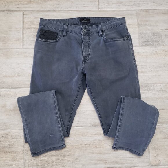 Scotch & Soda Pike Skinny Jeans Men's Charcoal Grey Stretch Denim Slim 30W 32L - Picture 1 of 13